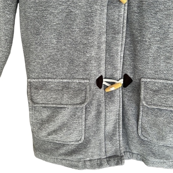 Lands End Kids Hooded Zip Up Toggle Buttons‎ Duffle Style Jacket Coat - Picture 3 of 12